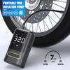 150PSI Car Inflator Pump Portable Electric Air Compressor Pump Digital Display Pump for Moto Bicycle Balls and Charger for Phone