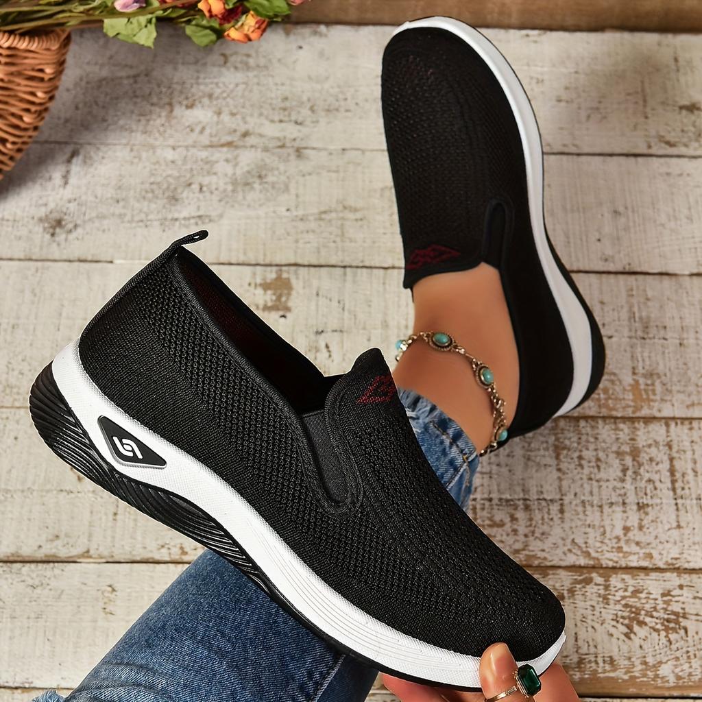 Женская обувь, однотонные мягкие женские туфли, повседневные кроссовки, модные, обязательные для сочетания, красивая обувь для девушек женщина 2025