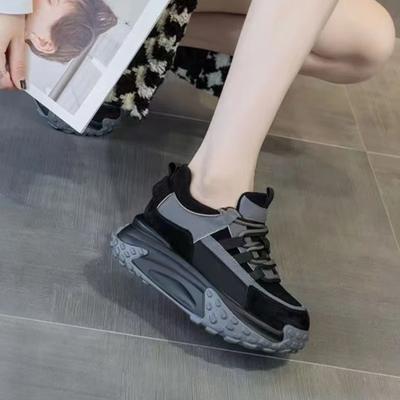 Женская обувь на высокой платформе, корейская, 2024, новинка 39, трендовая обувь для папы, женская, качественная, эстетичная, легкая, стильная, модная, распродажа A In