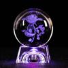 6CM Colored Light Crystal Ball 3D Miniature Planets Model Sphere Glass Globe Ornament Home Decor Gift