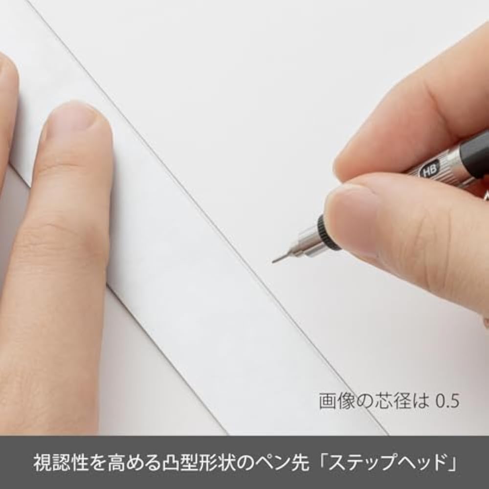 Механический карандаш Pentel PG505-AD, graphlet, металлический серый, 0,5 мм