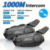 E1 Motorcycle Helmet Intercom Bluetooth5.0 Wireless Headsets To 2 Riders Waterproof Interphone for Moto Outdoor Riding Handsfree Music