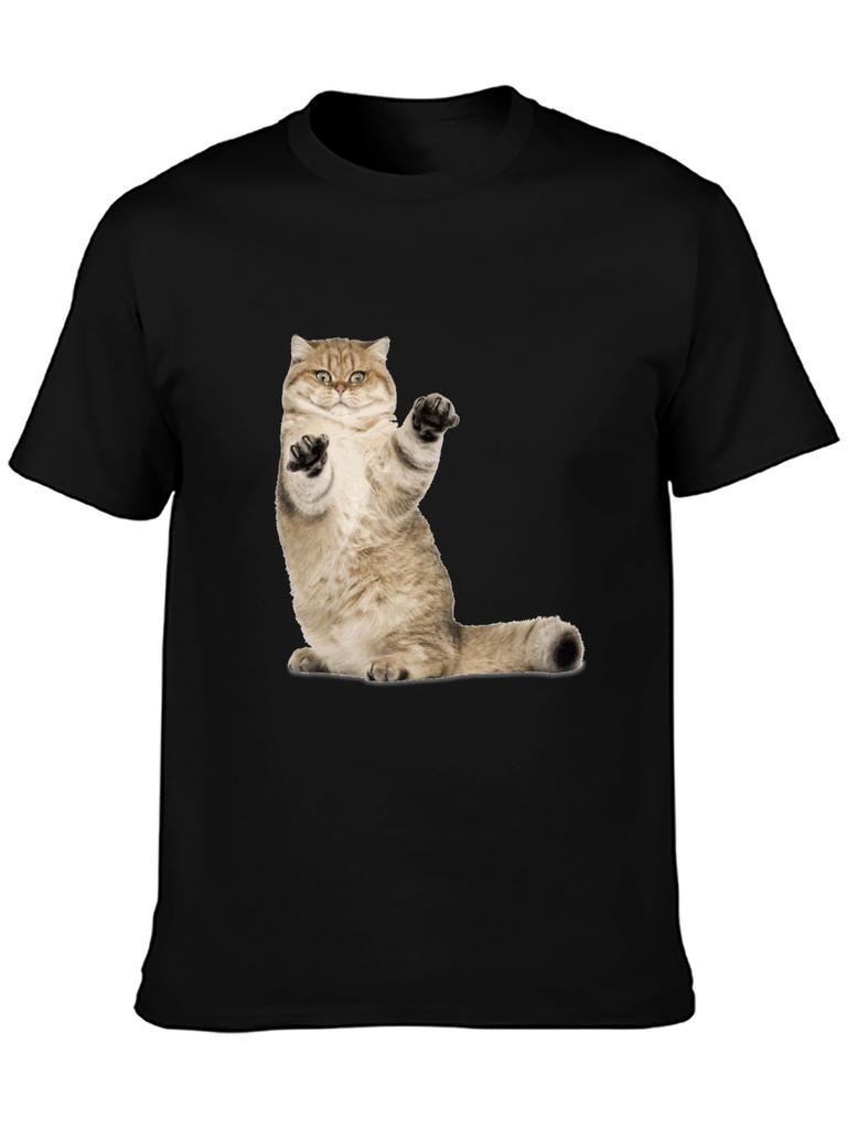 Top Short Sleeve Lovely Cat, Pet Anime T Shirt Hip Hop Fashion Country Music Movie Peripheral