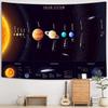 Solar System Wall Tapestry Space Science Education Astronomy Art Planets Diagram Living Room Decor Cosmic Universe Hanging