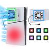 Iesooy для PS5 Slim Cooling Вентилятор охлаждения для P5 Slim Disk и Digital 3-скоростной вентилятор 6 цветов Регулируемый RGB 2 порта USB Вентилятор, Версия, Скорость, Подсветка,
