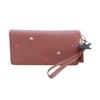 Women's Fashion Heart Long Leather Wristlet WalletLarge Capacity Multi Card Wallet Zipper Clutch Purse