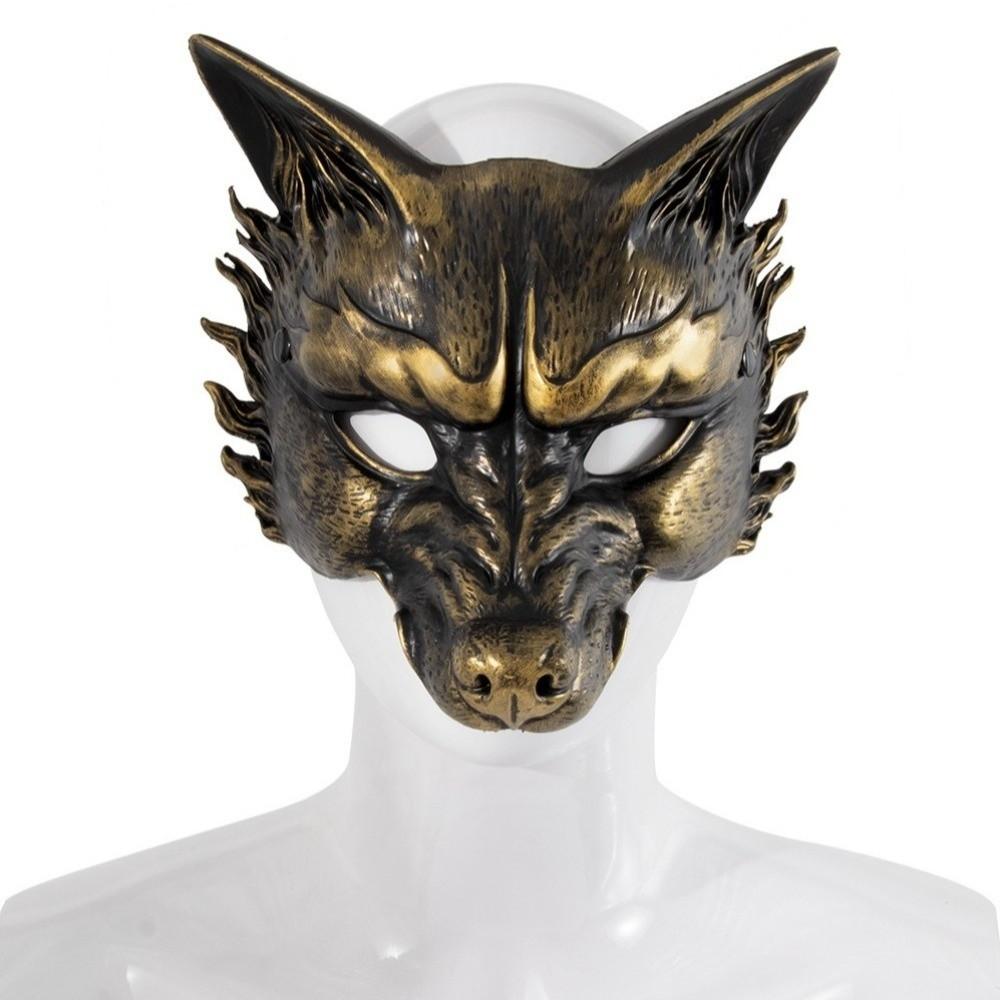 Half Face Masquerade Mask Animal Cosplay Mask Creative Halloween Mask Women