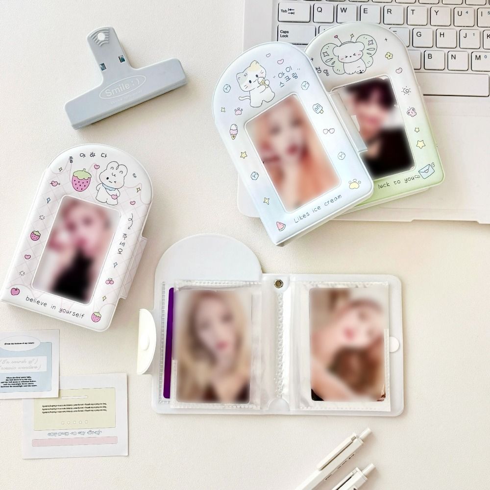 Мультяшный 3-дюймовый Мини Фотоальбом ПВХ Держатель для Фотокарточек Новый Альбом для Хранения и Коллекционирования
