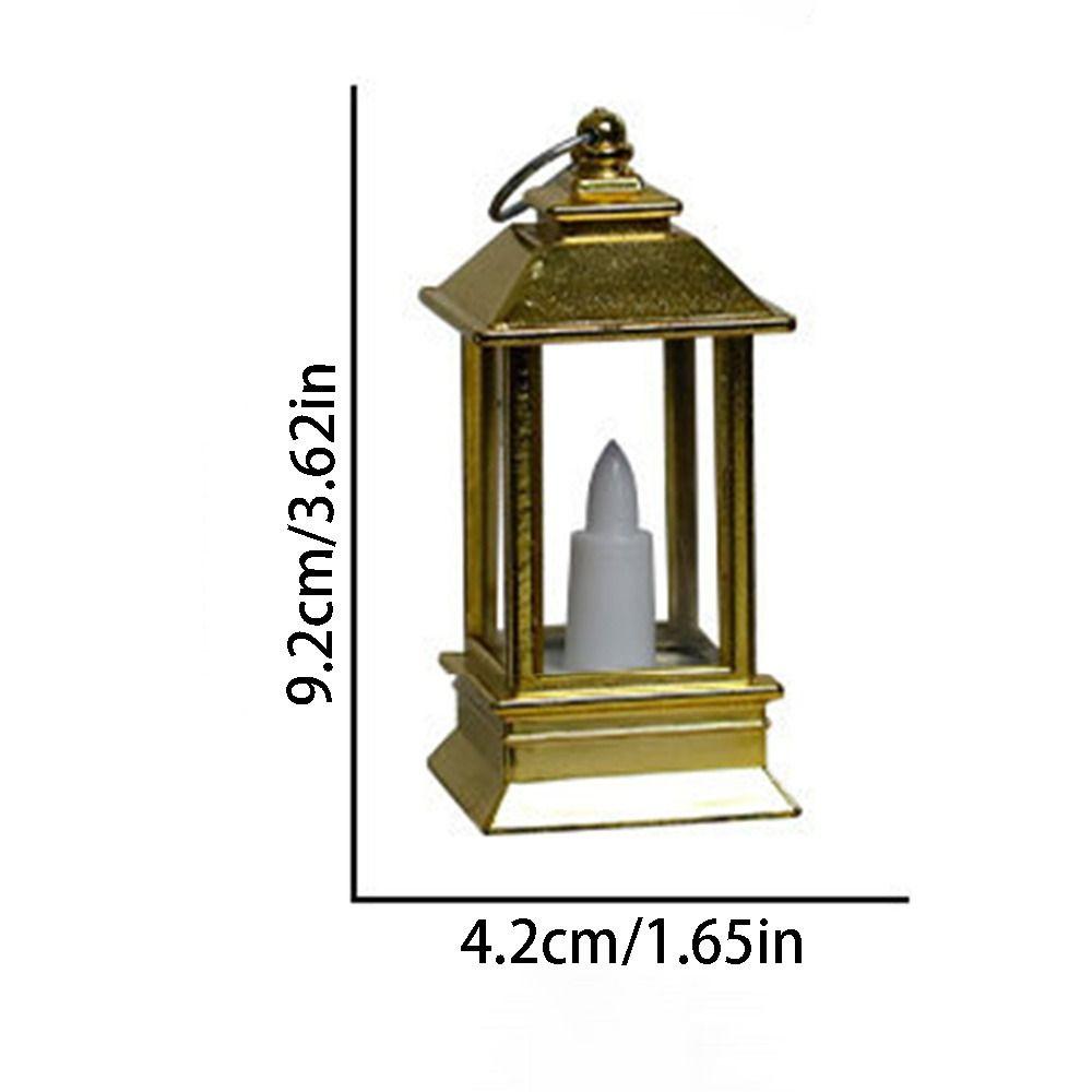 Flameless LED Electronic Candle Light Retro Outdoor Hanging Small Lanterns  Party Supplies