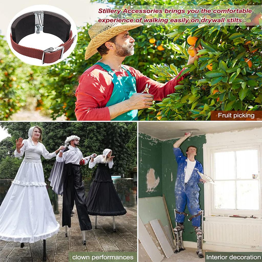 Ремешки для ног ходулей, Регулируемые Комфортные Ремешки для ног ходулей для гипсокартона с петлей, Запасная часть для домашнего улучшения