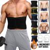 Мужской тренажер для сауны, триммер для пота, пояс для похудения, тренировки для фитнеса, компрессионный ластик, формирователь тела