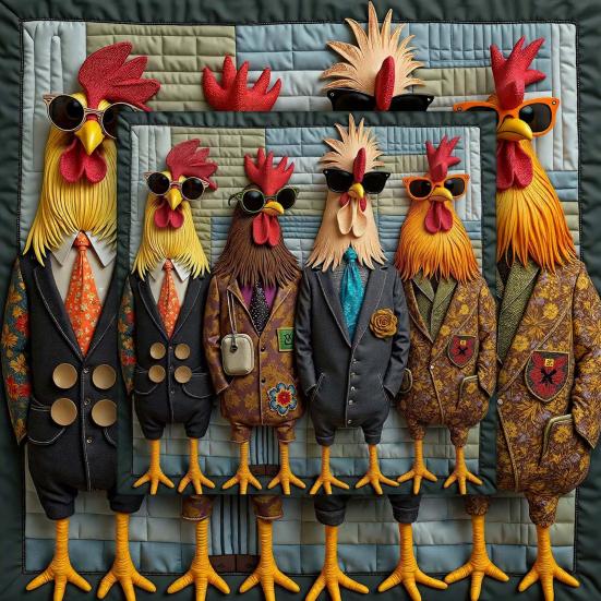 1000Pcs/Set Runway Roosters Jigsaw Puzzle Rooster Art Puzzle Challenge Game Educational Animal Difficult Puzzle Toy Decoration