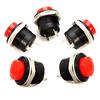 5 Pcs Momentary On/Off Push Buttons Horn Switch for Car Mini Auto Resetting Key