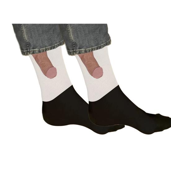 Show Off Socks Bouncy Warm Mid Tube Socks Unisex Pattern Sports Socks for Party