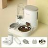 Cat Water Fountain and Food Dispenser Set with Stainless Steel Bowl, Removable and Washable for Kittens or Puppies, Automatic Cat Water Dispenser