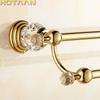 (24",60cm) Double Towel Bar With Crystal Gold Finish/Towel Holder,Towel Rack,Bathroom Accessories . YT-12898-G
