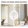 Hanging Catnip Ball Toy Retractable Interactive Cat Teasing Stick Cat Toy Indoor Play Exercise Physical Stimulation
