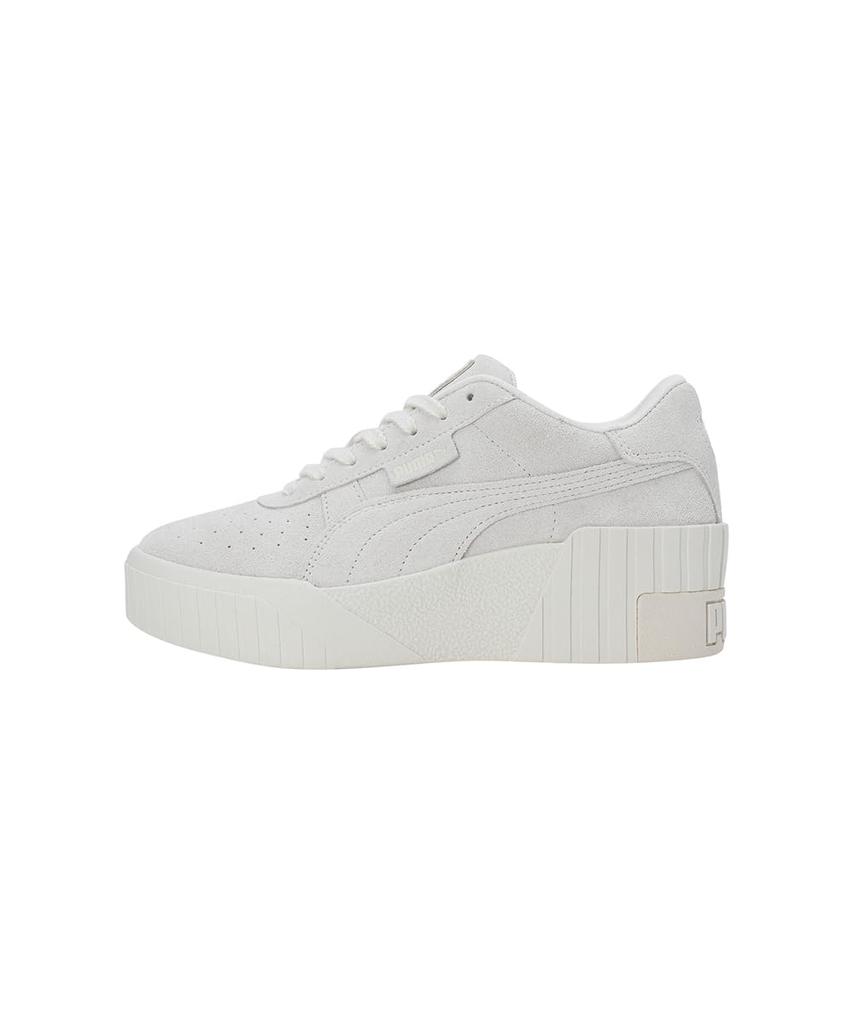PUMA CALI Wedge Platform Size Sneakers, Tonal, Women's, 385248, Spring/Summer 2022, Pristine/Marshmallow, 24.5cm