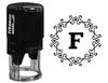 Printtoo Офисная стационарная восьмиугольная кельтская вихревая рамка F Alphabet Monogram R-40 Self Inking Rubber