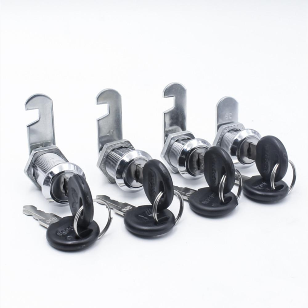 1Pcs Cabinet Door Drawer With 2 Plastic Keys Furniture Hardware Pannlart Locker Padlock