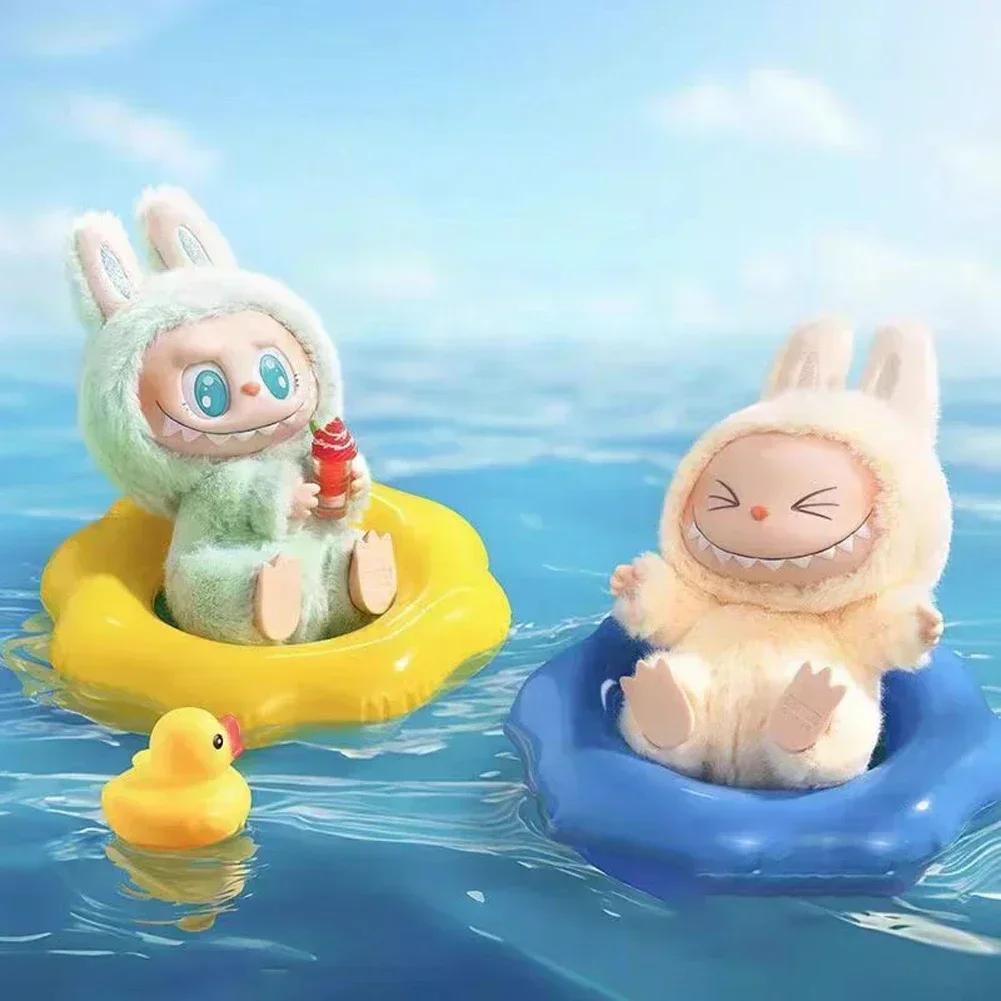 Милая Лабубу сидячая вечеринка аниме фигурка виниловая кукла лицо сумка кулон брелок