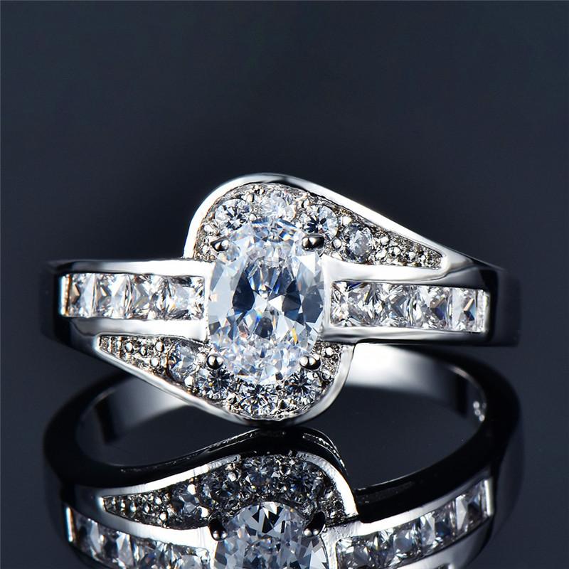 Женское помолвочное кольцо с овальным цирконом кристально-зеленого цвета, милые свадебные украшения для женщин