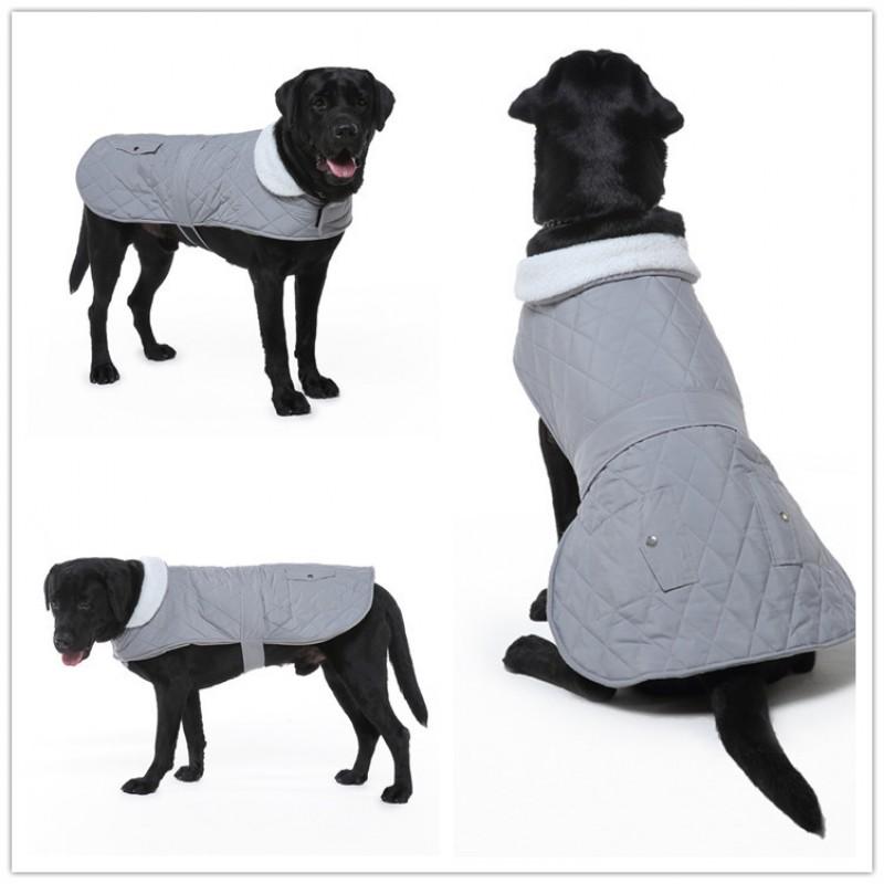 Winter Warm Dog Coats Medium Large Dogs British Style Pet Clothes Golden Retriever