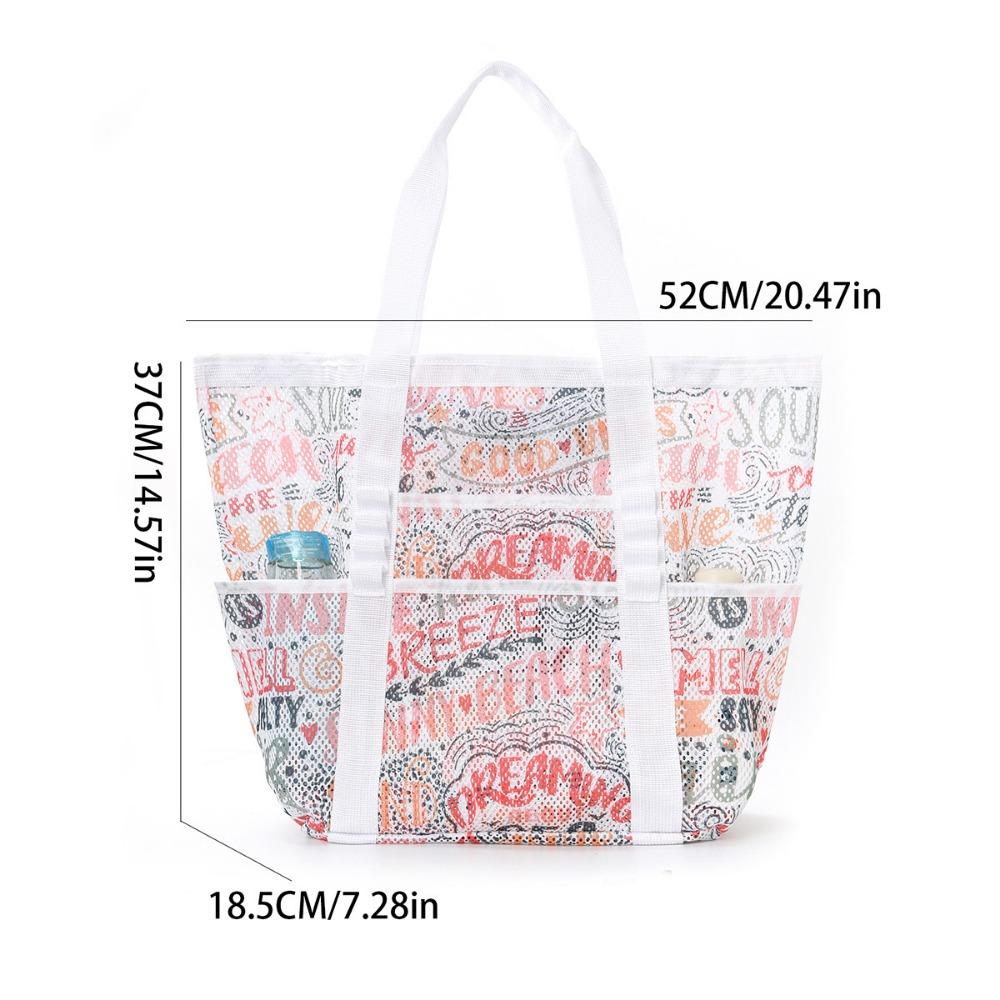 Пляжная сумка большой вместимости, сетка для игрушек, сумка для плавания, многофункциональная дорожная наплечная пляжная сумка, сумка для хранения купальника