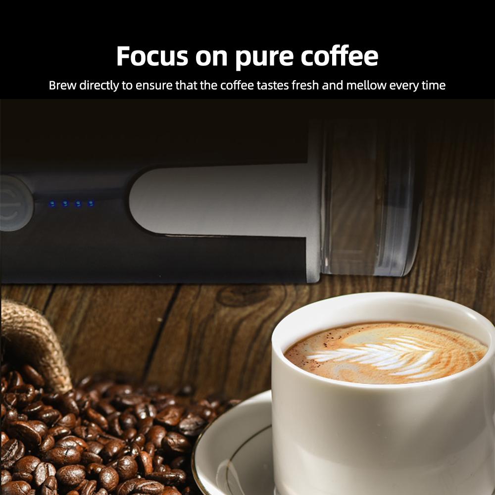 Portable Electric Espresso Coffee Machines 6oz Single Serve Mini Coffee Maker with Cup Coffee