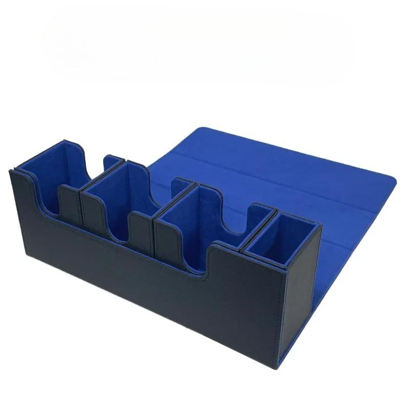 4 in 1 Trading Card Storage Box with Dice Tray Commander Deck Box Holds Up 270+ Sleeved Cards for Yugioh MTG TCG PTCG Sport Card
