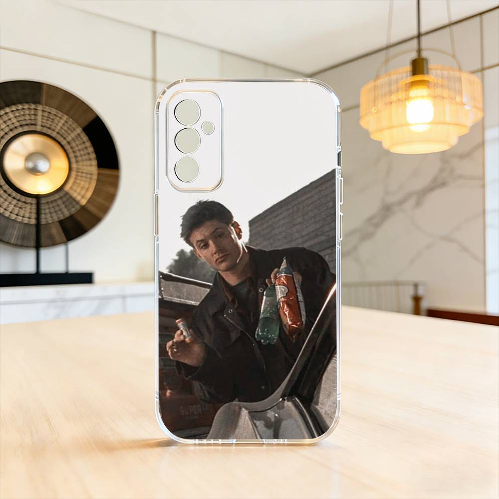Чехол для телефона S-Supernaturals Дин Винчестер для Samsung A10, 12, 20, 21S, 30, 31, 40, 50, 51, 52, 70, 71 Прозрачный чехол
