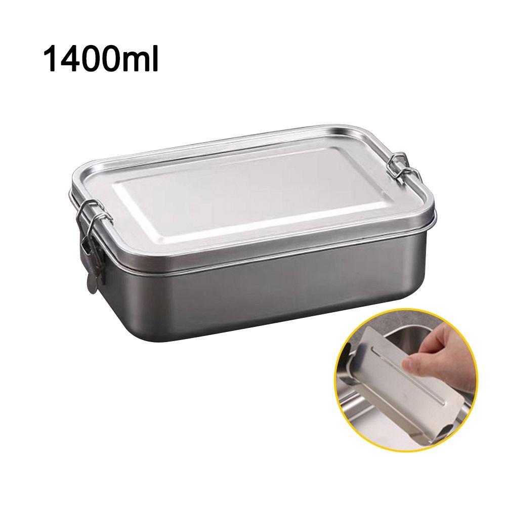 Stainless Steel Bento Box Large Capacity Lunch Container Durable Food Storage Container  Outdoor