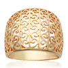 Gold Plated Ring 'Carmen' Golden - 18 Mm