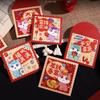 6Pcs Cartoon 2026 Horse Year Red Envelope Paper Red Pocket Cute Lucky Money Bag  Lunar New Year