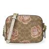 Used Shoulder Bag 31695 Signature Leather Beige Ivory Flower Motif