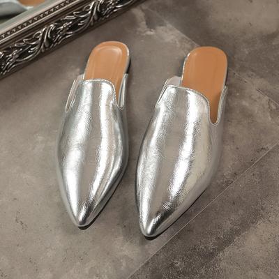 2025 Лето Новый Стиль Тапочки для Женщин Уличные Пляжные Женские Сандалии Острый Носок Легкие Тапочки Мюли Сандалии Женские