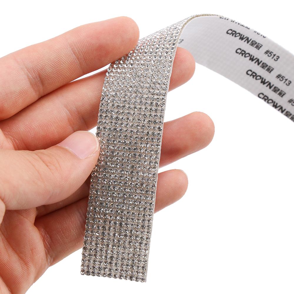 Decoration Sewing Accessories Diamond Ribbon Crystal Sticker Trim Tape Self-Adhesive Rhinestone