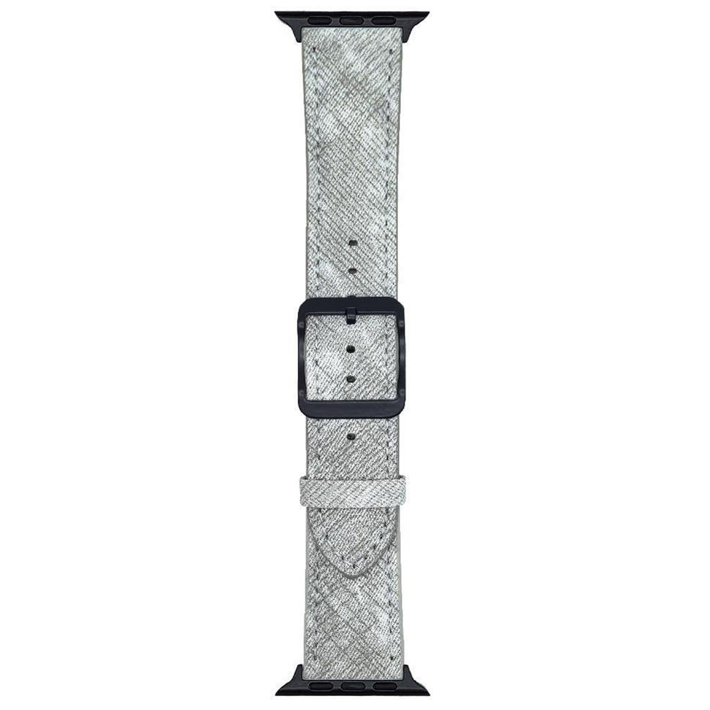 Кожаный ремешок с двойной петлей для Apple Watch Series 10 9 8 7 SE 6 5 4 3 2 1 42 мм 41 мм 40 мм 38 мм