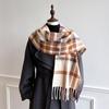 Autumn And Winter Atmosphere Plaid Scarf Men And Women Versatile Warm Couple Scarf Birthday Gift