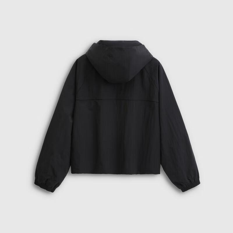 Женская свободная куртка с капюшоном Gap Осень 2025 с вышитым логотипом