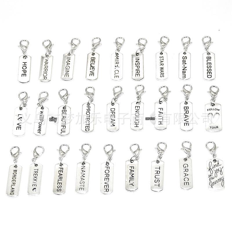 Винтажная золотая подвеска-бирка с вдохновляющим словом для изготовления ювелирных изделий