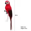 1PC Handmade Simulation Parrot Colorful Feather Foam Artificial Parrot Imitation Bird Model Figurine Home Garden Bird Decoration
