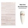1 лист наклейки для дизайна ногтей 3D 26 английский алфавит ногти DIY маникюр клей буквы наклейки отличная липкость противоскользящие аксессуары для дизайна ногтей