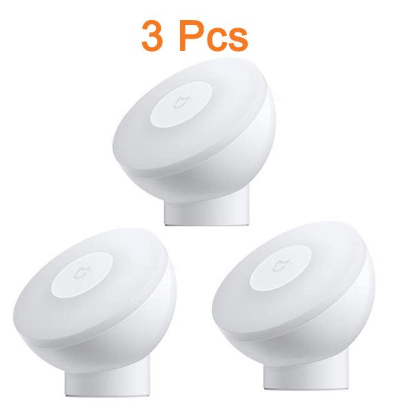 Светодиодный индукционный ночник Mijia, 2 лампы, интеллектуальный датчик движения, инфракрасный интеллектуальный датчик человеческого тела с регулируемой яркостью и магнитным основанием