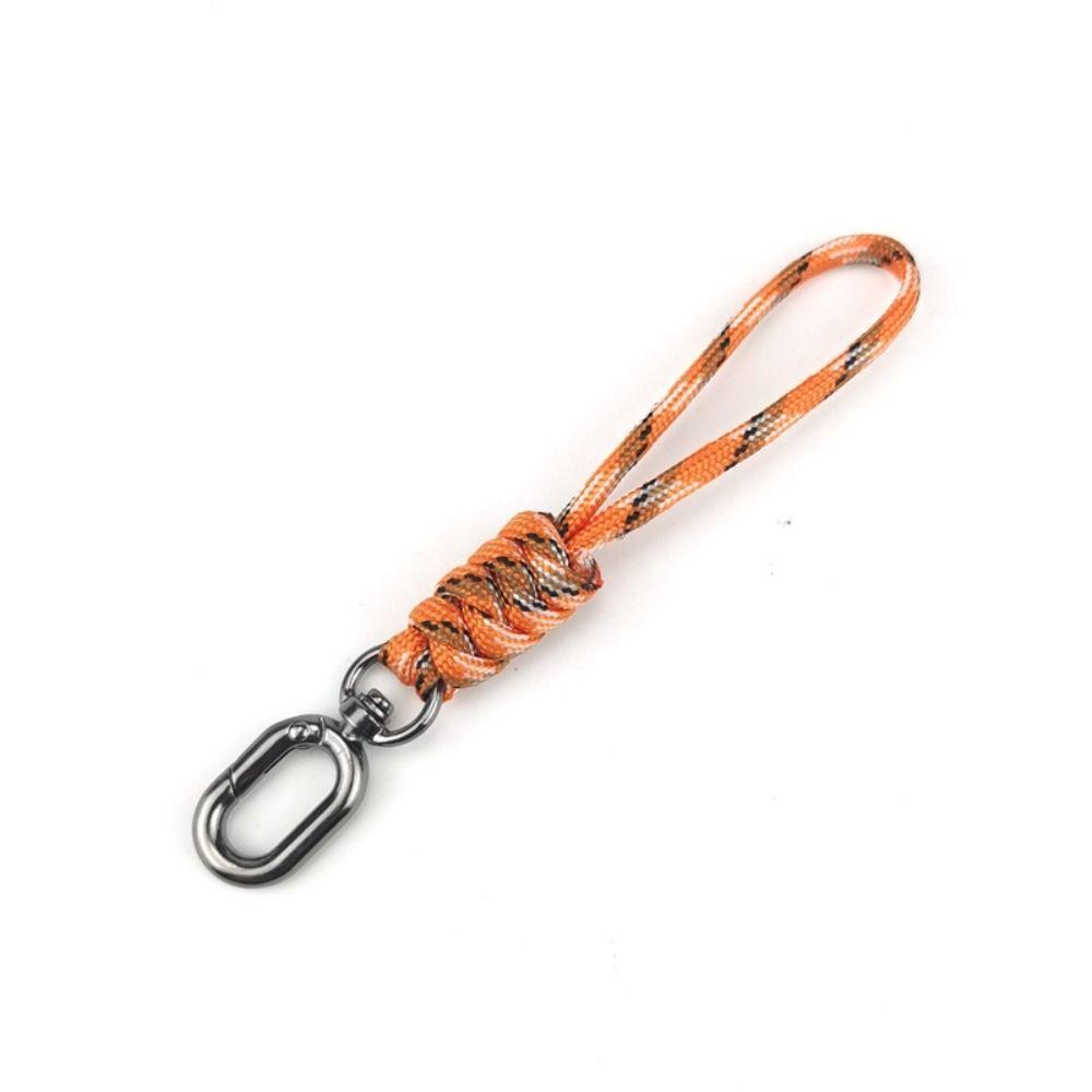 8 Styles Paracord Keychain Lanyard High Strength Parachute Cord Keychain Outdoor Tool