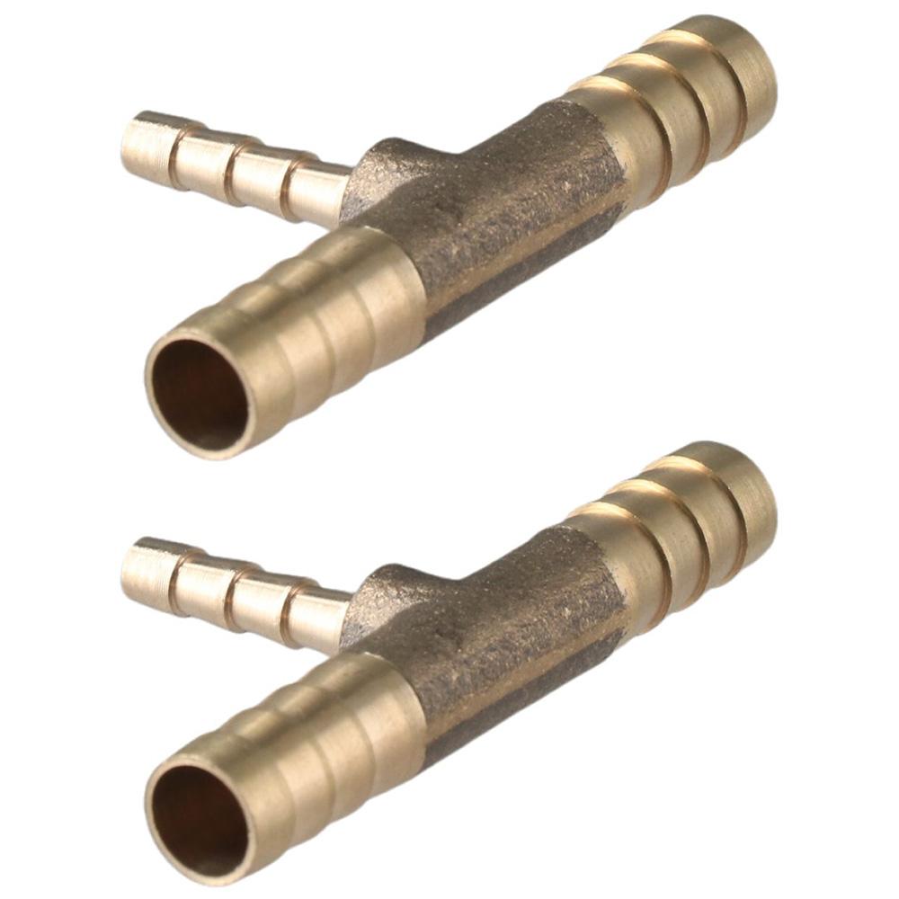 Brass Tee T Shape Pipe Connector Reducing Barb Hose Fitting Fitting Air Gas Water Fuel