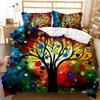 Пододеяльник из дерева Bohemian Forest Happiness Постельное белье из дерева Twin Double Queen King Size Полиэстеровый стеганый чехол