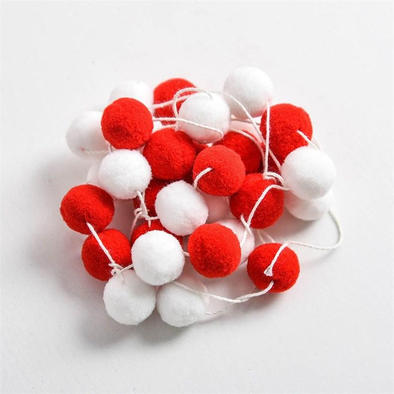 Украшения для комнаты Декоративный меховой шарик Гирлянда Цветная детская комната Дом DIY