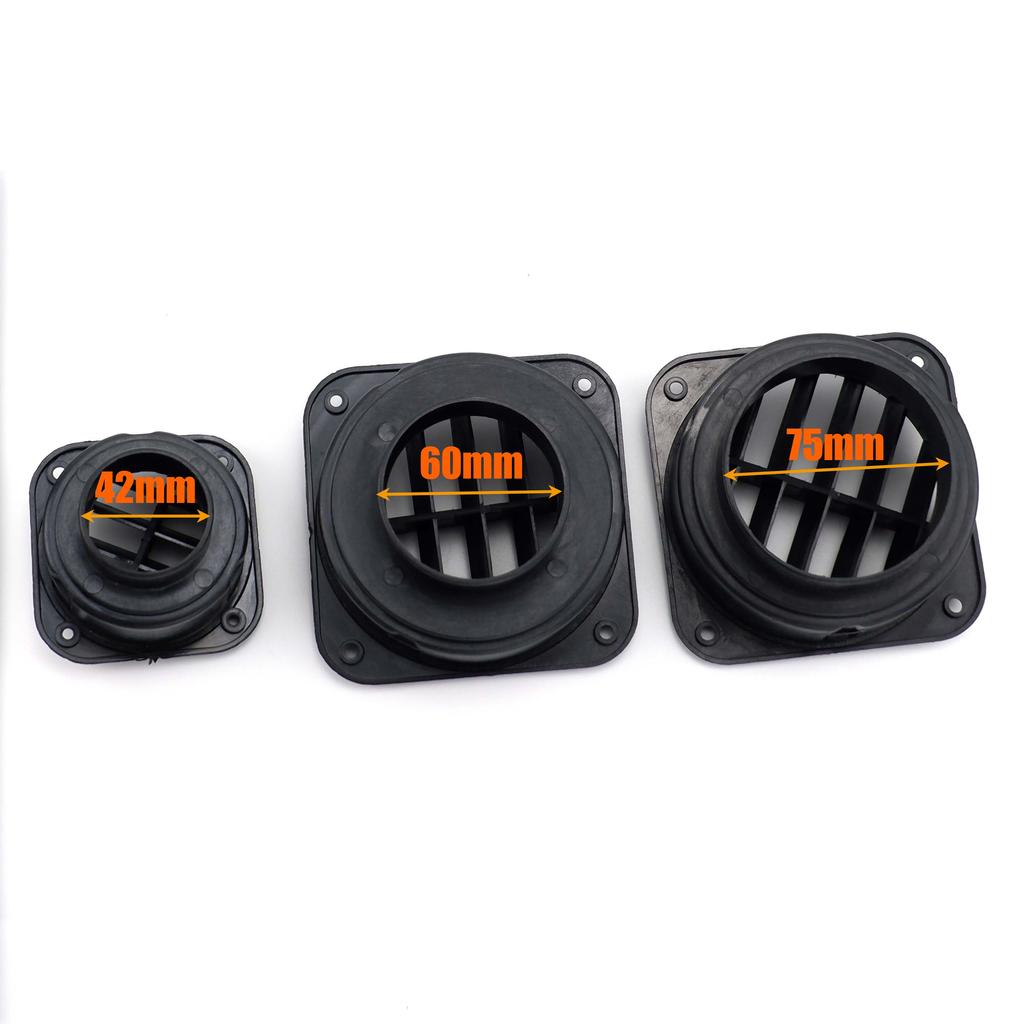 4 ШТ 60 мм Дизельный Отопитель Воздуховод Деталь Воздуховод Выходной Патрубок Вращаемый Для Автомобиля Грузовика Фургона Кемпера