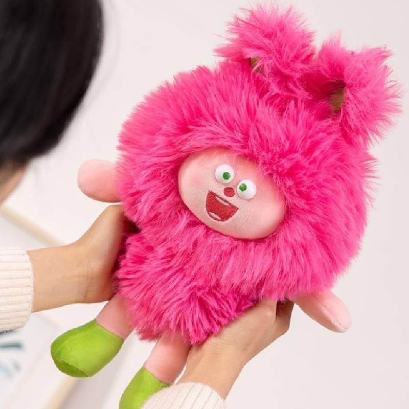 Причудливая длинношерстная плюшевая игрушка Милая подушка для детей Синий кот Набивная игрушка из ПП хлопка